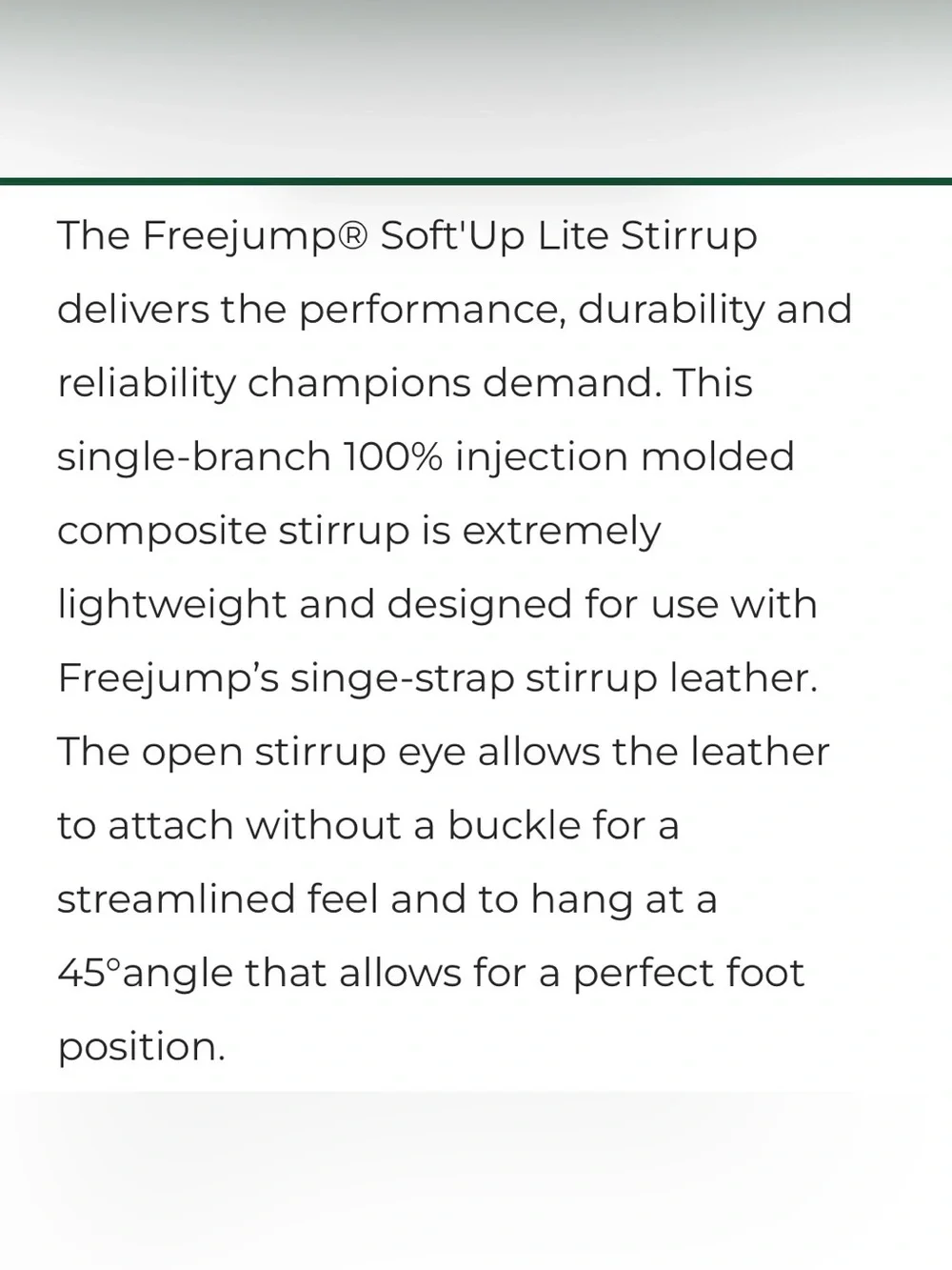 FreeJump Soft Up Lite Kid Stirrups